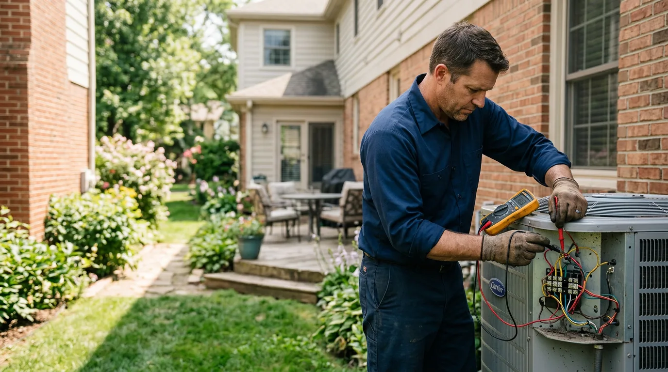 HVAC technician working near South Chatham, MA